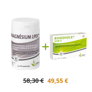 PACK Stress - Résilience : Rhodiole Shr-5 + Magnesium Lpev®